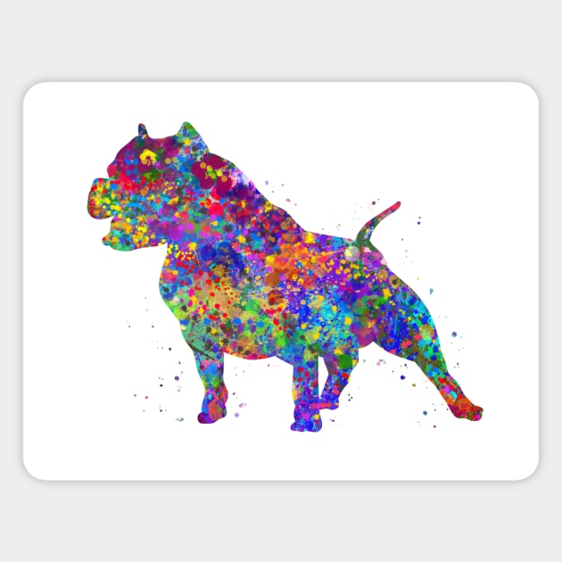 Pitbull Dog Magnet by Yahya Art